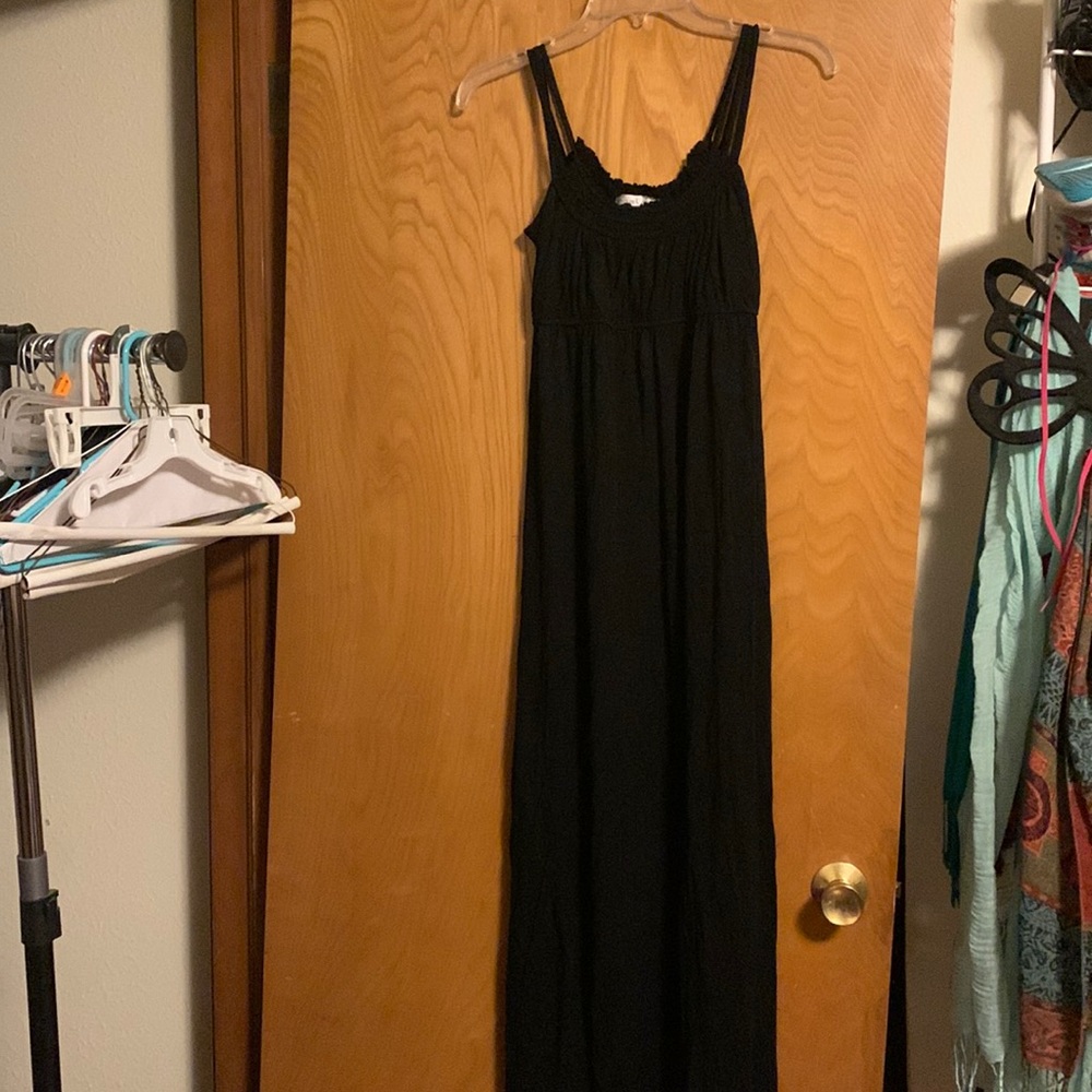 Soft black maxi
